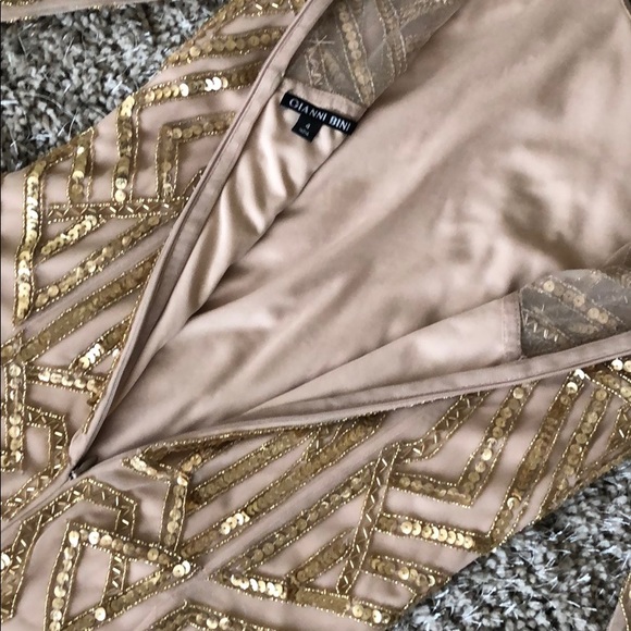 Nude Sequin Dress - Picture 7 of 9